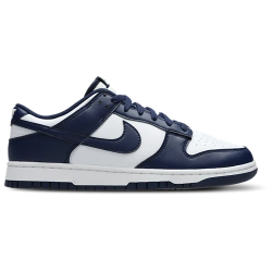 Nike Dunk Low Midnight Navy Leather Sneakers