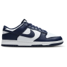 Nike Dunk Low Midnight Navy Leather Sneakers