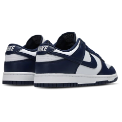 Nike Dunk Low Midnight Navy Leather Sneakers