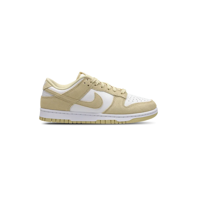Nike Dunk Low White Beige Leather Sneakers
