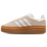 Adidas Gazelle Bold White Gold Women Sneakers