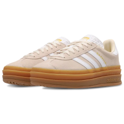 Adidas Gazelle Bold White Gold Women Sneakers