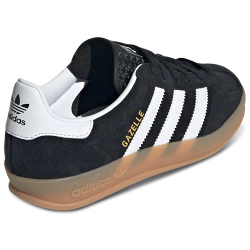 Adidas Gazelle Black White Suede Sneakers