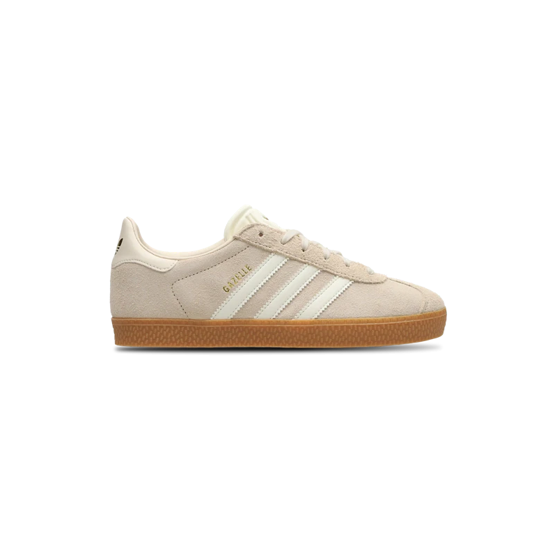 Adidas Gazelle White Beige Suede Sneakers