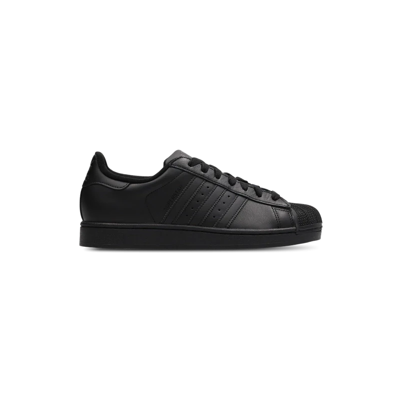 Adidas Superstar II Black Leather Sneakers