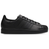 Adidas Superstar II Black Leather Sneakers