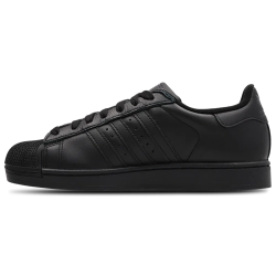 Adidas Superstar II Black Leather Sneakers