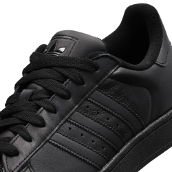 Adidas Superstar II Black Leather Sneakers