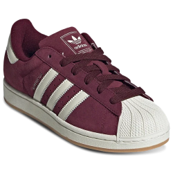 Adidas Superstar II Maroon Leather Sneakers