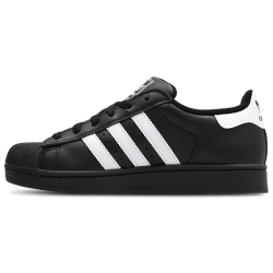 Adidas Superstar II White Black Leather Sneakers