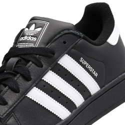 Adidas Superstar II White Black Leather Sneakers