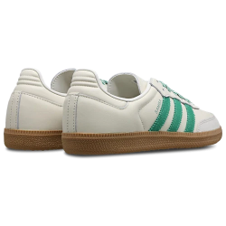 Adidas Samba OG White Green Leather Sneakers