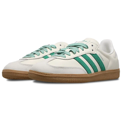 Adidas Samba OG White Green Leather Sneakers