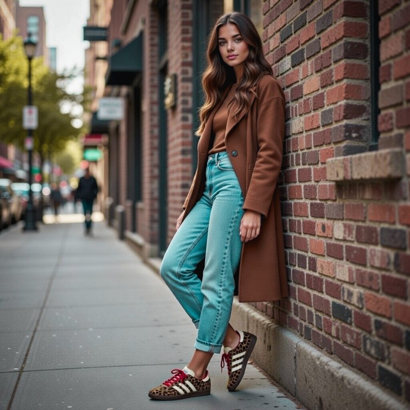 Adidas Samba OG Red Leopard Women Sneakers