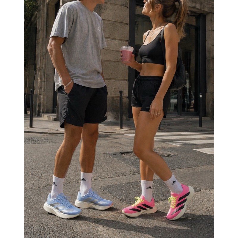 Adidas Adizero Evo SL Blue Silver Sneakers