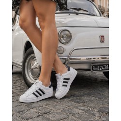 Adidas Superstar II Black White Leather Sneakers