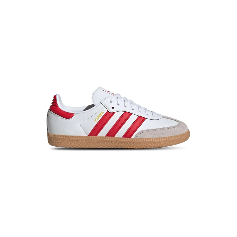 Adidas Samba OG White Red Leather Sneakers