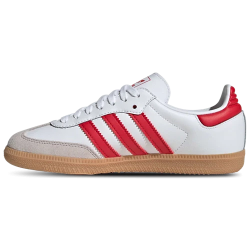Adidas Samba OG White Red Leather Sneakers