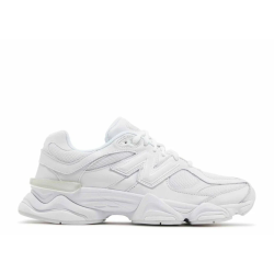 New Balance 9060 Triple White Sneakers