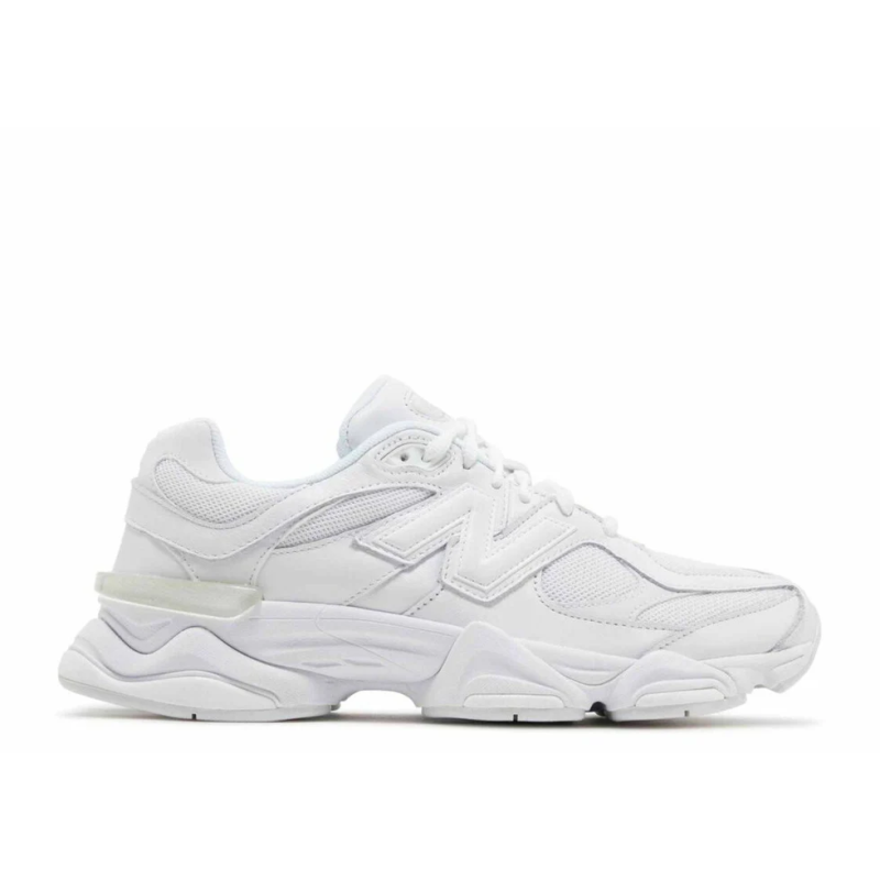 New Balance 9060 Triple White Sneakers