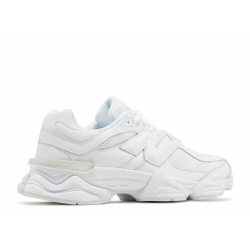 New Balance 9060 Triple White Sneakers
