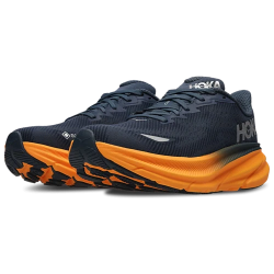 Hoka Clifton 9 Black Orange Running Sneakers
