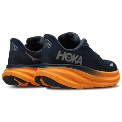 Hoka Clifton 9 Black Orange Running Sneakers