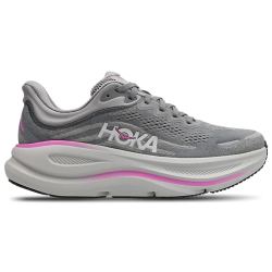Hoka Bondi 9 Grey Pink Running Sneakers