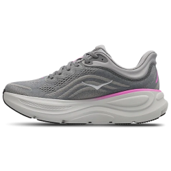 Hoka Bondi 9 Grey Pink Running Sneakers