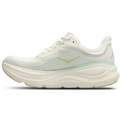 Hoka Bondi 9 White Salt Cushioned Sneakers