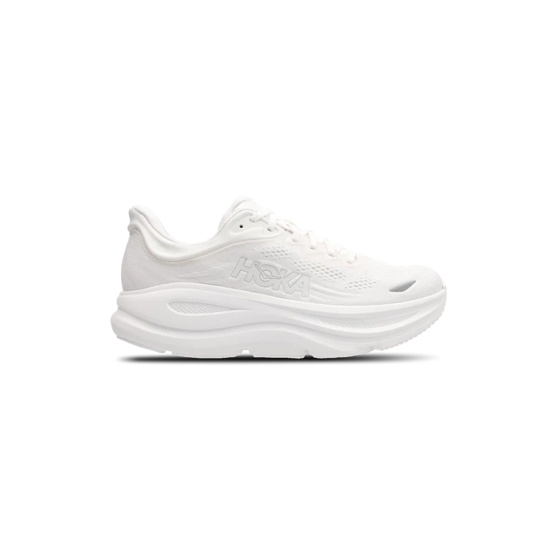 Hoka Bondi 9 White Cushioned Sneakers